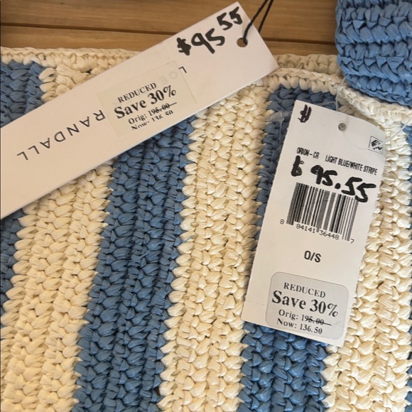 NWT Loeffler Randall blue stripe radiation book bag - Picture 5 of 10